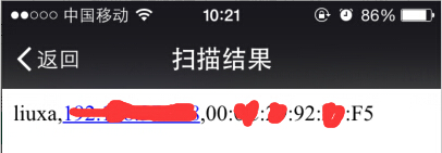 二維碼水印掃描結果展示：